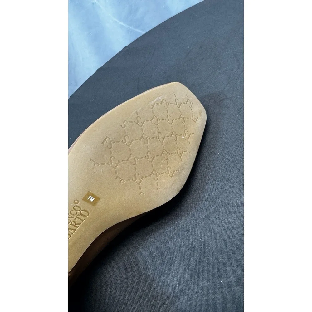 Franco Sarto Peep‎ Toe Tan Wedges Size 7M
